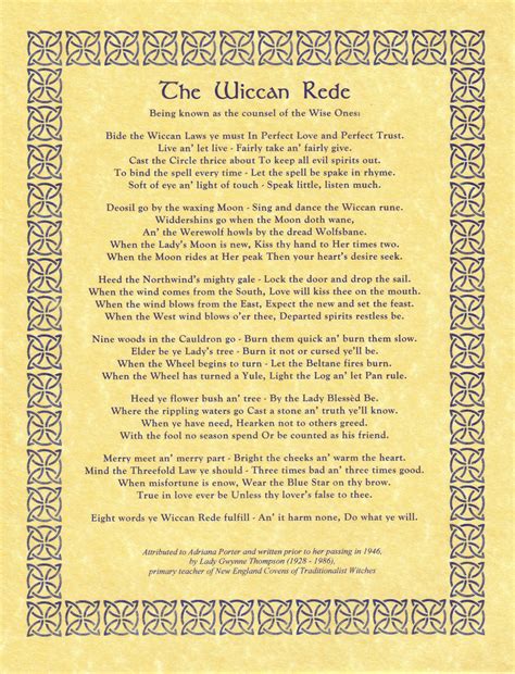 The Wiccan Rede and Self-Reflection: Examining our Intentions
